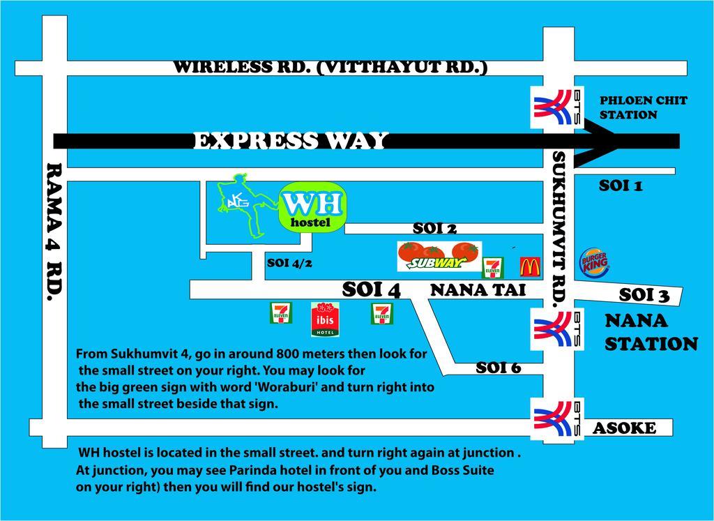 Wh Hostel Bangkok Exterior foto